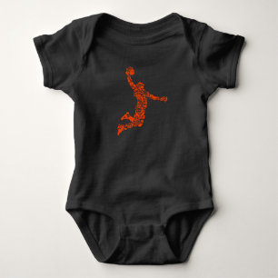 Digitale Basketbal Dunk Slam Sport Romper