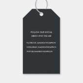 Digitale beelden en geometrische Folie Cadeaulabel (Achterkant)