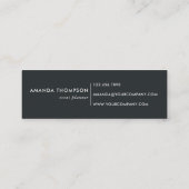 Digitale beelden en geometrische Folie Mini Visitekaartje (Achterkant)