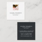 Digitale beelden en geometrische Folie Vierkante Visitekaartje (Voorkant / Achterkant)