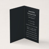 Digitale beelden en geometrische Folie Visitekaartje (Binnen)