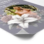 Digitale begrafenisaankondiging Instant Download P Poster (Hoek)