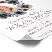 Digitale begrafenisaankondiging Instant Download Poster (Hoek)