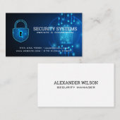 Digitale beveiliging | bureau voor bescherming visitekaartje (Voorkant / Achterkant)