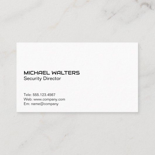 Digitale beveiliging | Cyber Tech-achtergrond Visitekaartje (Achterkant)