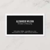 Digitale beveiligingsslot | Gegevenssystemen  Visitekaartje (Achterkant)