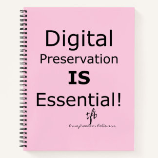 Digitale bewaring is essentieel. Pers. Notitieboek