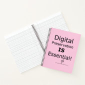 Digitale bewaring is essentieel. Pers. Notitieboek (Binnen)