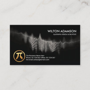 Digitale binaire codes Wave Data Scientist Visitekaartje