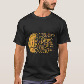 Digitale Bitcoin Matrix Ontwerp T-shirt (Voorkant)