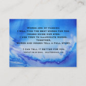 digitale bizcard visitekaartje (Achterkant)