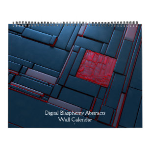 Digitale blasfemie Abstracts Muurkalender Kalender