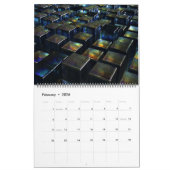 Digitale blasfemie Abstracts Muurkalender Kalender (Feb 2026)