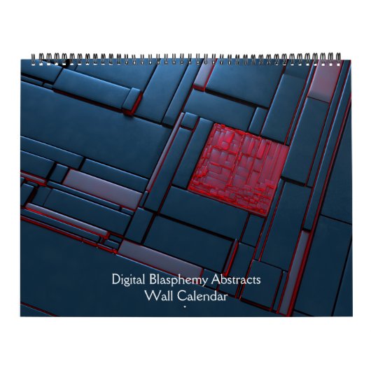 Digitale blasfemie Abstracts Muurkalender Kalender (Hoes)