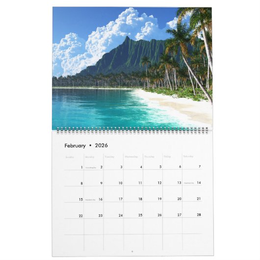 Digitale Blasfemie "Bergen" Muurkalender Kalender (Feb 2026)