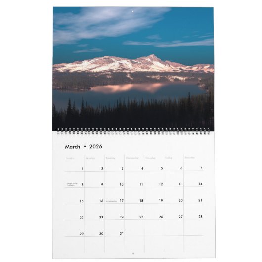 Digitale Blasfemie "Bergen" Muurkalender Kalender (Mar 2026)