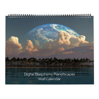 Digitale Blasfemie Planetscapes Muur Kalender