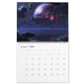 Digitale Blasfemie Planetscapes Muur Kalender (Jan 2026)
