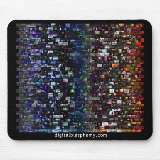 Digitale blasfemie-spectrum muismat (Voorkant)