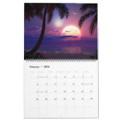 Digitale blasfemie stranden muur kalender (Feb 2026)