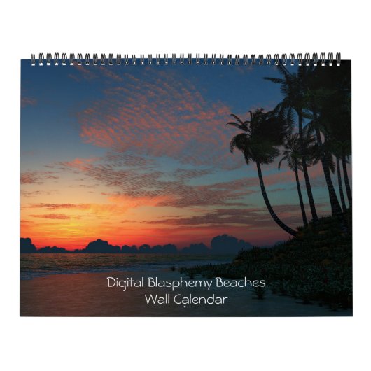 Digitale blasfemie stranden muur kalender (Hoes)
