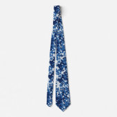 Digitale Blauwe Camouflage Stropdas (Achterkant)