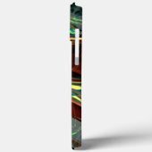 Digitale bloem met metallische of kristallijne tin Case-Mate iPhone case (Achterkant / Links)