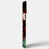 Digitale bloem met metallische of kristallijne tin Case-Mate iPhone case (Achterkant / Rechts)