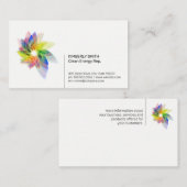 digitale bloem | Transparent Natural Visitekaartje (Voorkant / Achterkant)