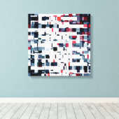 Digitale blokken canvas afdruk (Insitu (Houten vloer))