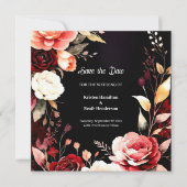 Digitale Bourgogne Bohemian Save The Date (Voorkant)