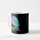 Digitale Brain Tech Design Koffiemok (Voorkant links)