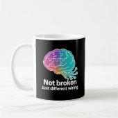 Digitale Brain Tech Design Koffiemok (Links)