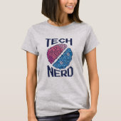 Digitale brein-technologie t-shirt (Voorkant)