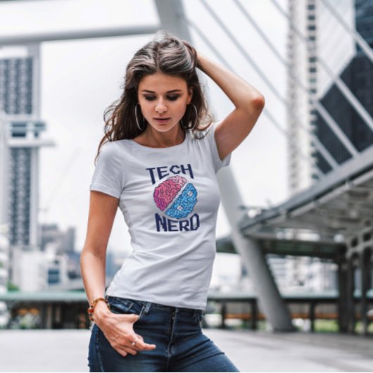 Digitale brein-technologie t-shirt