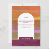 DIGITALE BRUIDSSLUIER UITNODIGING Stedelijke Plum  (Achterkant)