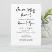 Digitale Bruiloft Moderne Bruiloft Elektronische B Kaart (Staand voorkant)