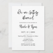 Digitale Bruiloft Moderne Bruiloft Elektronische B Kaart (Voorkant)