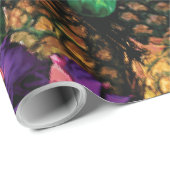 Digitale cadeauverpakking met ananasaccent cadeaupapier (Rol Hoek)