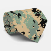 Digitale Camo – Dubbel Camo-patroon Stropdas (Opgerold)