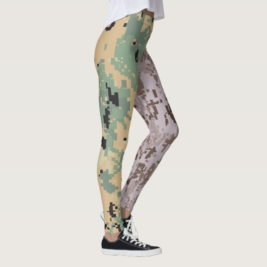 Digitale Camo – Dubbele Camo Leggings (Rechts)