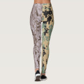 Digitale Camo – Dubbele Camo Leggings (Achterkant)