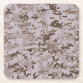 Digitale Camo  Kartonnen Onderzetters (Voorkant)