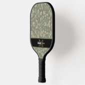 Digitale Camo Militaire Jager Initiaal Monogram Pickleball Paddle (Links)