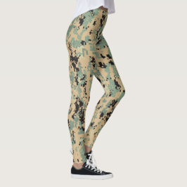 Digitale Camo – Tan-Green LG camo patroon Leggings