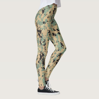 Digitale Camo – Tan-Green LG camo patroon Leggings