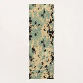 Digitale Camo – Tan-Green LG camo patroon Yogamat (Achterkant)