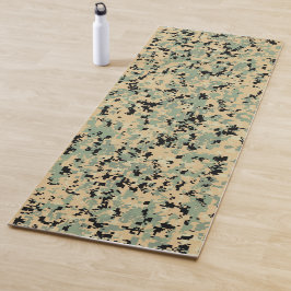 Digitale Camo – Tan-Green LG camo patroon Yogamat