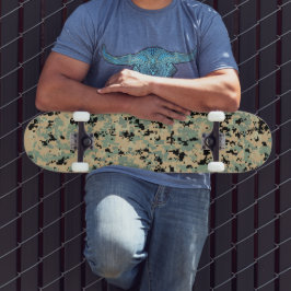 Digitale Camo – Tan-Green MED camouflagepatroon Persoonlijk Skateboard