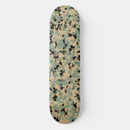 Digitale Camo – Tan-Green MED camouflagepatroon Persoonlijk Skateboard